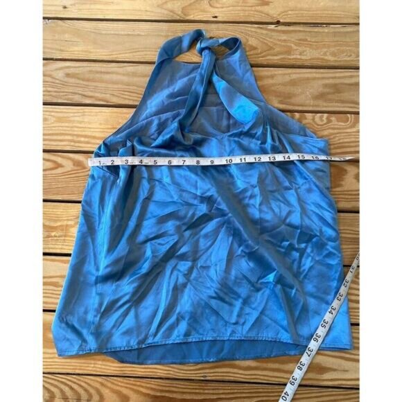 Loulou Studio 100% Silk Sleeveless Blouse Size Medium Women’s Blue - Picture 7 of 7